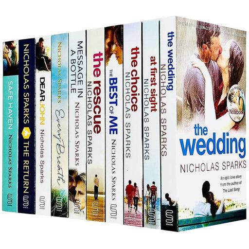 Nicholas Sparks Collection 10 Books Set (The Wedding, At First Sight, The Choice) - The Book Bundle