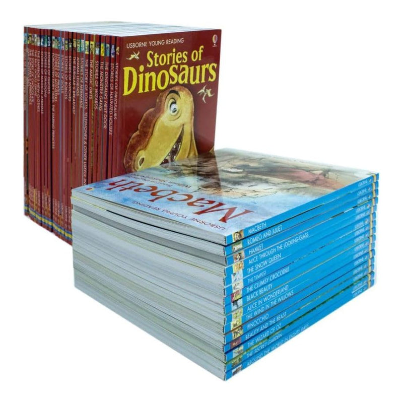 Usborne Reading Collection 40 Books Box Set Read At Home (Yellow) - The Book Bundle