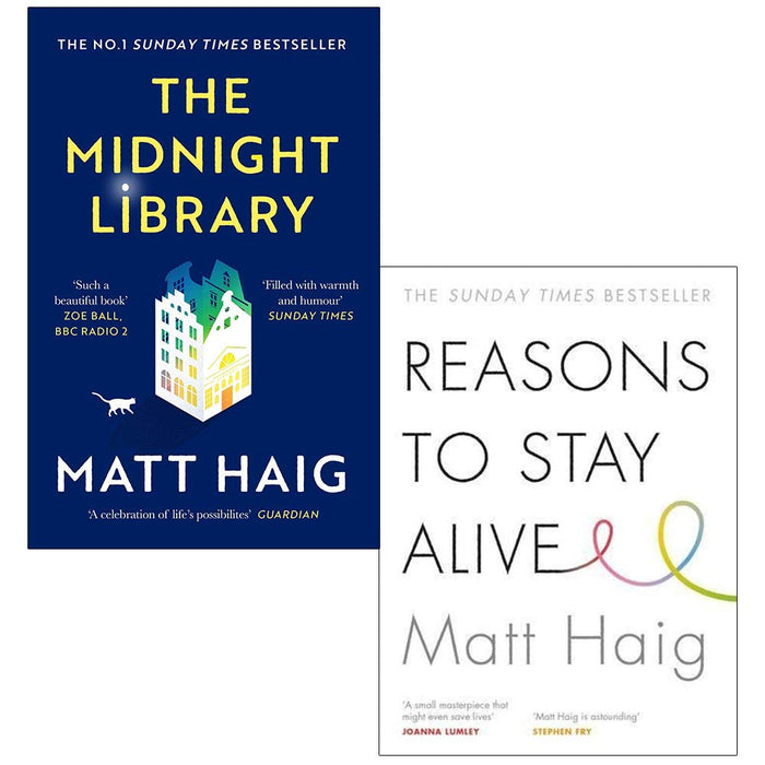 The Midnight Library & Reasons to Stay Alive By Matt Haig 2 Books Collection Set - The Book Bundle