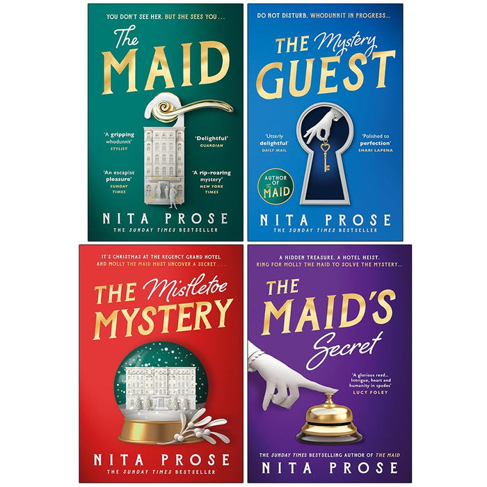 Molly the Maid Mystery Collection 4 Books Set By Nita Prose (The Maid, The Mystery Guest, The Mistletoe Mystery and The Maid's Secret) - The Book Bundle