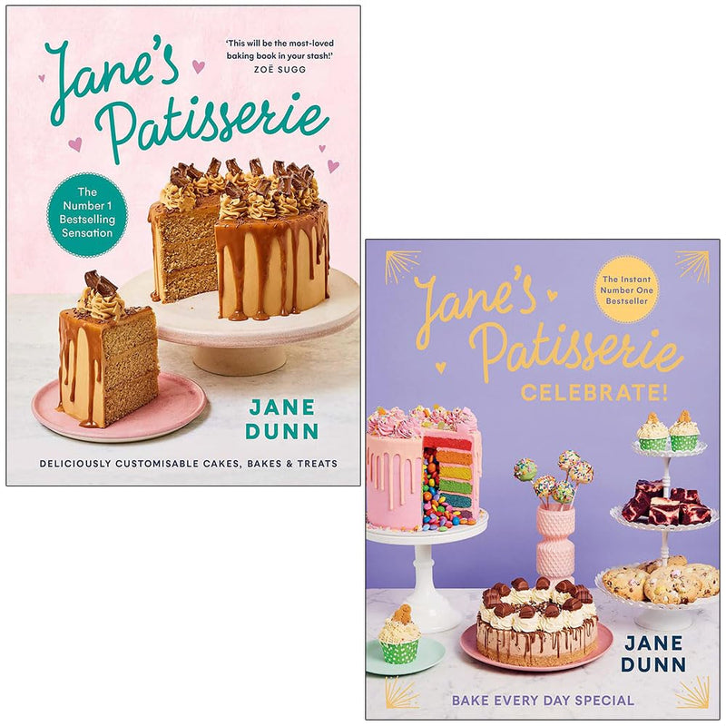 Jane’s Patisserie & Jane’s Patisserie Celebrate! 2 Books Collection Set By Jane Dunn - Non Fiction - Hardcover