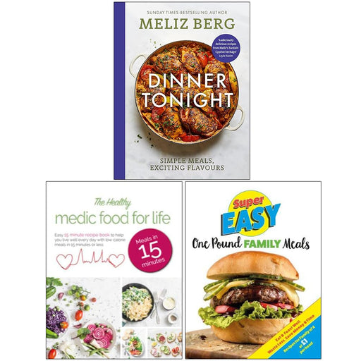 Dinner Tonight, The Healthy Medic Food for Life Meals in 15 minutes, Super Easy One Pound Family Meals 3 Books Set - The Book Bundle