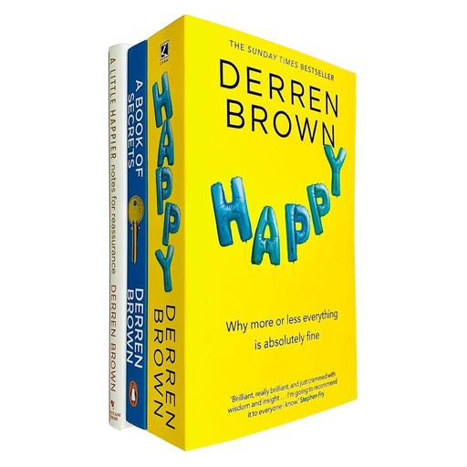 Derren Brown Collection 3 Books Set (A Book of Secrets, Happy, [Hardcover] A Little Happier) - The Book Bundle