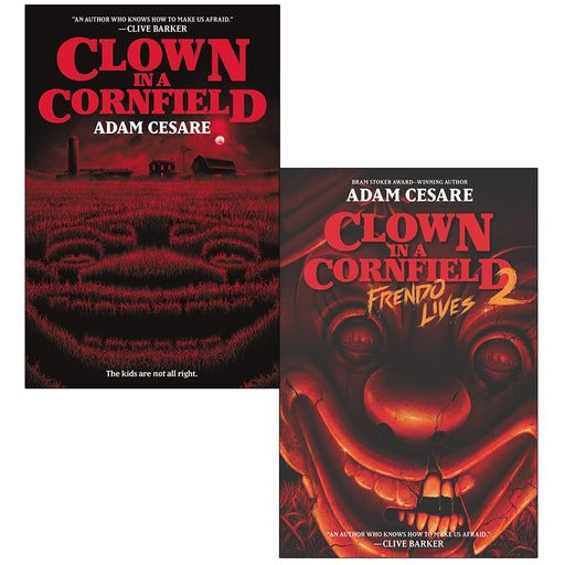 Adam Cesare Clown in a Cornfield Series 2 Books Collection Set (Clown in a Cornfield & [Hardcover] Frendo Lives) - The Book Bundle