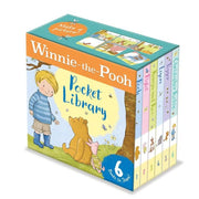 Disney Winnie-the-Pooh pocket library set with six fully illustrated miniature board books by Farshore, featuring classic Pooh stories.