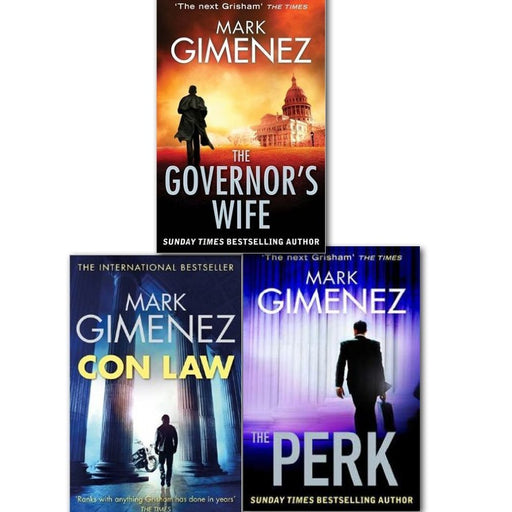 Mark Gimenez John Bookman Series Collection 3 Books Set, (Con Law, The Governor's Wife and The Perk) - The Book Bundle