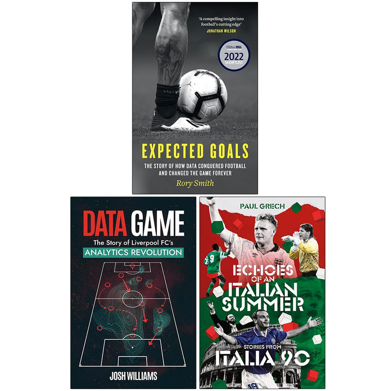 Expected Goals, Data Game & Echoes of an Italian Summer 3 Books Collection Set - The Book Bundle