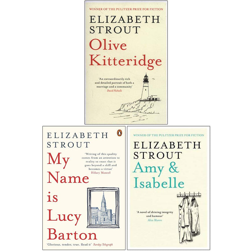 Olive Kitteridge, My Name Is Lucy Barton, Amy and Isabelle 3 Books Collection Set by Elizabeth Strout - Fiction