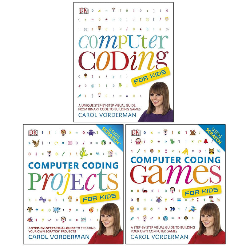 Computer Coding for Kids 3 Books Collection Set by Carol Vorderman - Non Fiction - Paperback