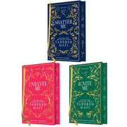 Shatter Me Series 1-3 Collector's Edition books set by Tahereh Mafi, featuring covers of Shatter Me, Unravel Me, and Ignite Me.