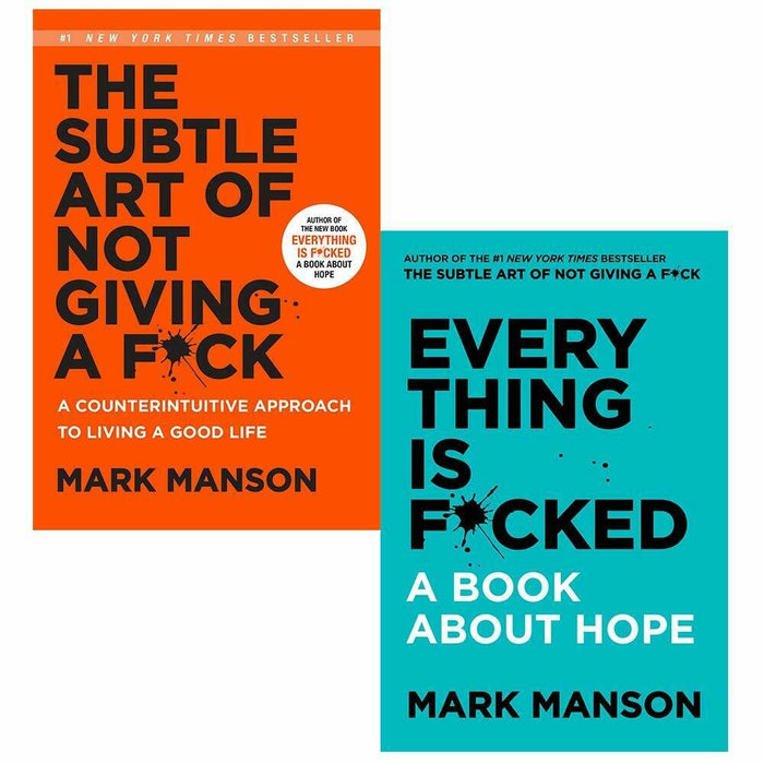 Mark Manson Collection 2 Books Set (The Subtle Art of Not Giving a Fck, Everything Is Fcked) - The Book Bundle