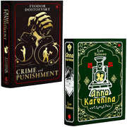 Crime and Punishment By Fyodor Dostoevsky & Anna Karenina By Leo Tolstoy 2 Books Collection Set - The Book Bundle