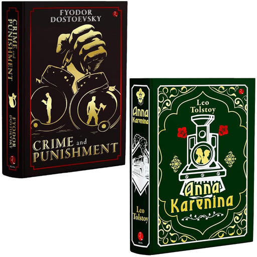 Crime and Punishment By Fyodor Dostoevsky & Anna Karenina By Leo Tolstoy 2 Books Collection Set - The Book Bundle