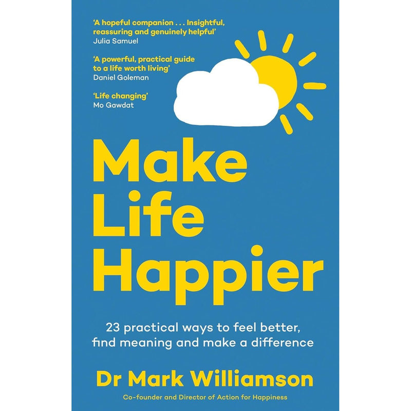 Set of three paperback non-fiction books by Dr. Mark Williamson, Kaori Sato, Anna Whitehouse, and Matt Farquharson in a colorful collection.