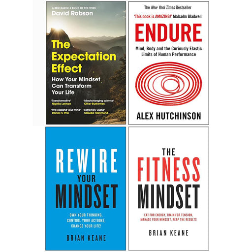 The Expectation Effect, Endure, Rewire Your Mindset, The Fitness Mindset 4 Books Collection Set - The Book Bundle