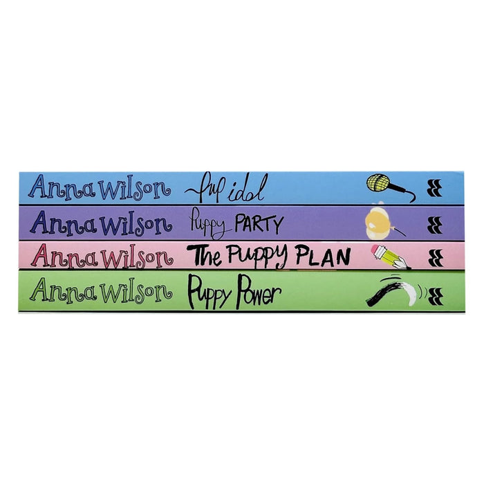 Anna Wilson Top of the Pups Collection 4 Books Set (Puppy Power, The Puppy Plan, Puppy Party and Pup Idol) - The Book Bundle