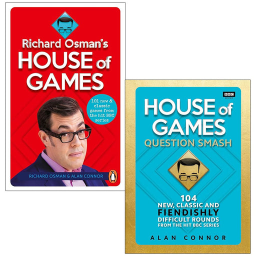 Richard Osman's House of Games & House of Games Question Smash By Richard Osman, Alan Connor 2 Books Collection Set - The Book Bundle