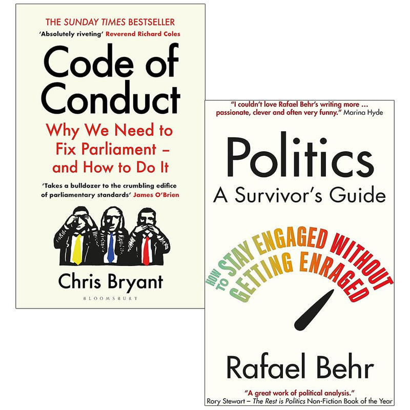 Code of Conduct By Chris Bryant and Politics A Survivor's Guide By Rafael Behr 2 Books Collection Set - The Book Bundle