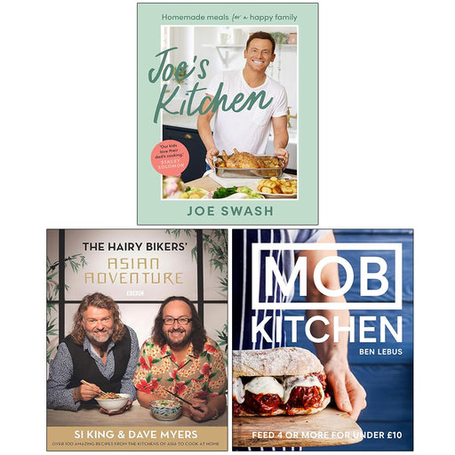 Joe’s Kitchen, The Hairy Bikers' Asian Adventure & MOB Kitchen 3 Books Collection Set - The Book Bundle