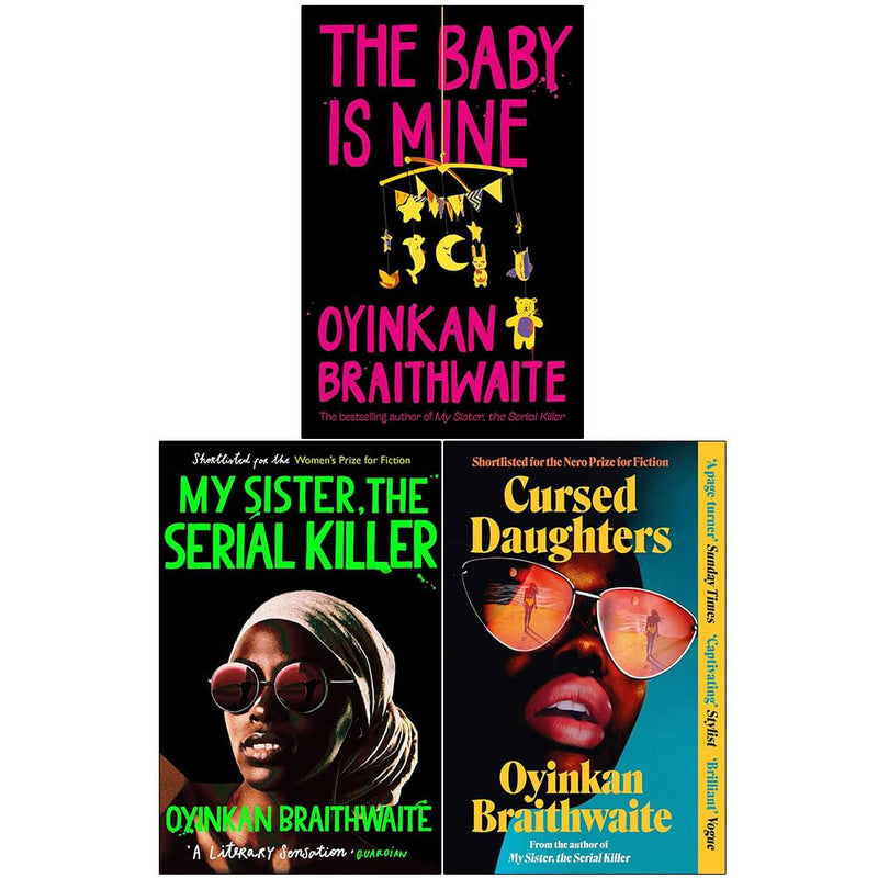 My Sister The Serial Killer & Cursed Daughters 3 Books Collection Set By Oyinkan Braithwaite - Fiction - Paperback