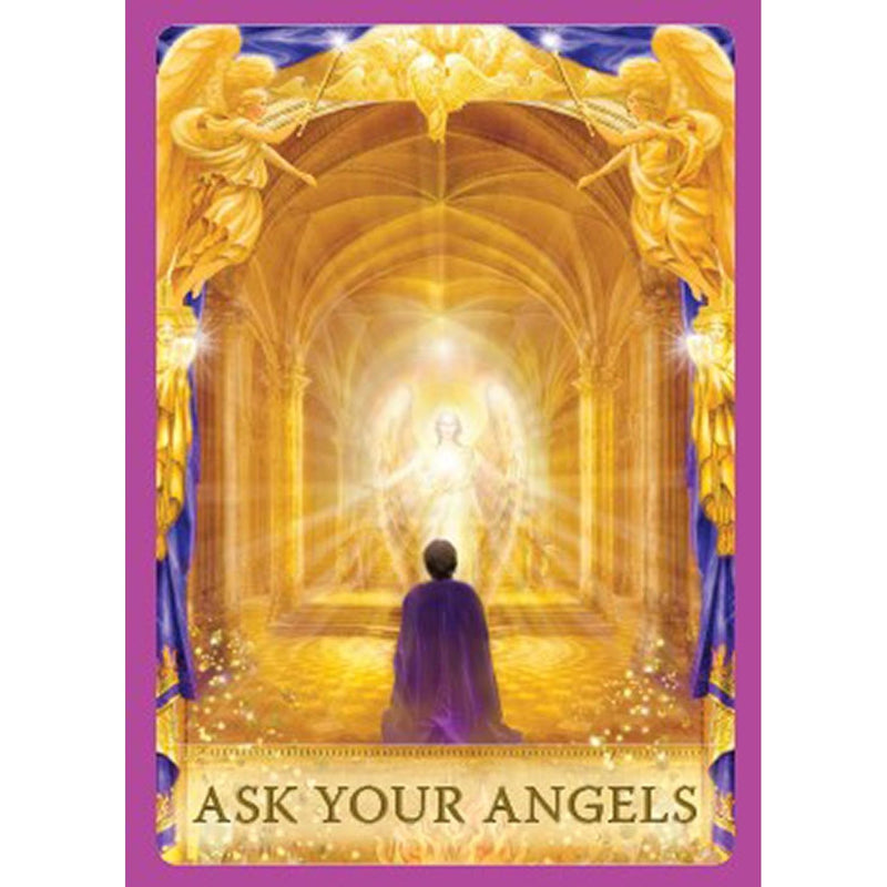 Multicolor Angel Answers Oracle Card Deck by Radleigh Valentine featuring 44 cards for illuminating life's questions.