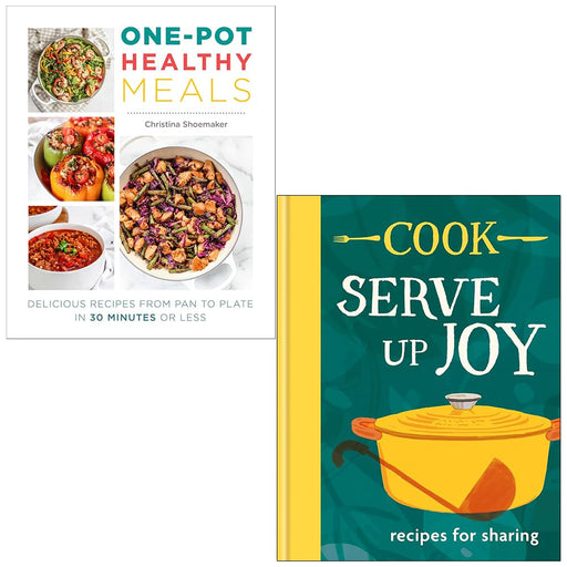 One Pot Healthy Meals, COOK Serve up Joy 2 Books Collection Set - The Book Bundle