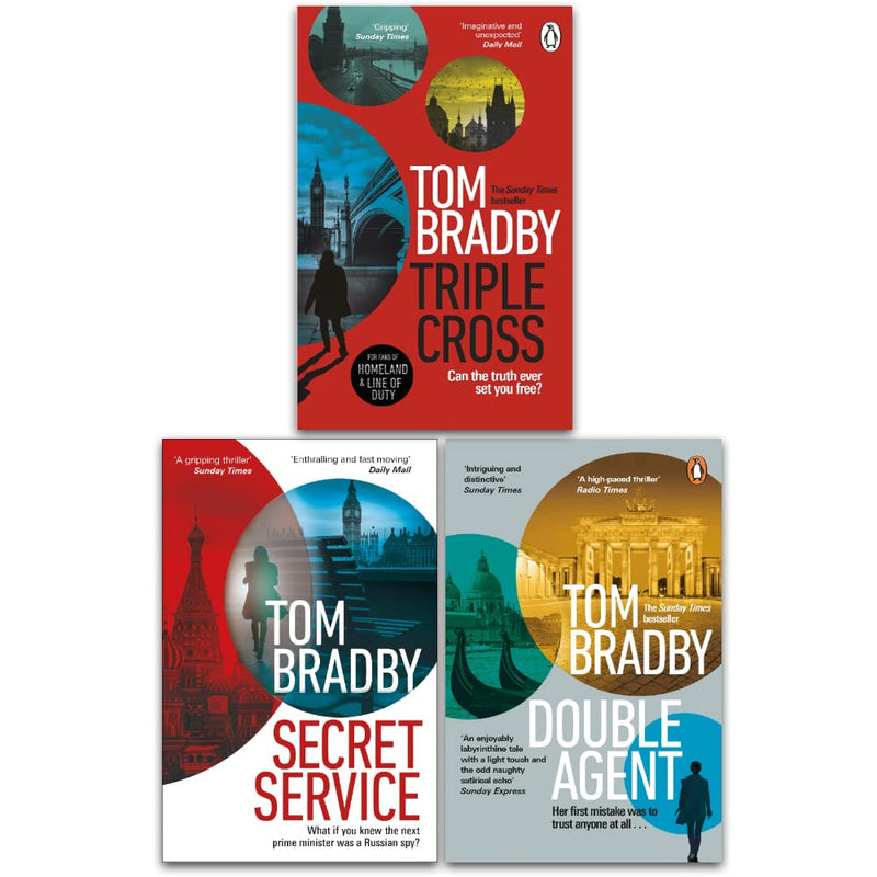 Tom Bradby 3 Books collection set including Double Agent, Secret Service, and Triple Cross by Penguin/Corgi Ltd.