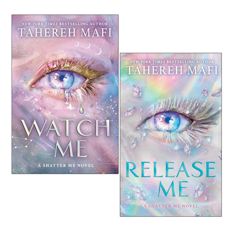 Shatter Me Series 2 Books Collection Set by Tahereh Mafi, young adult paperback series, featuring multiple books with vibrant covers.