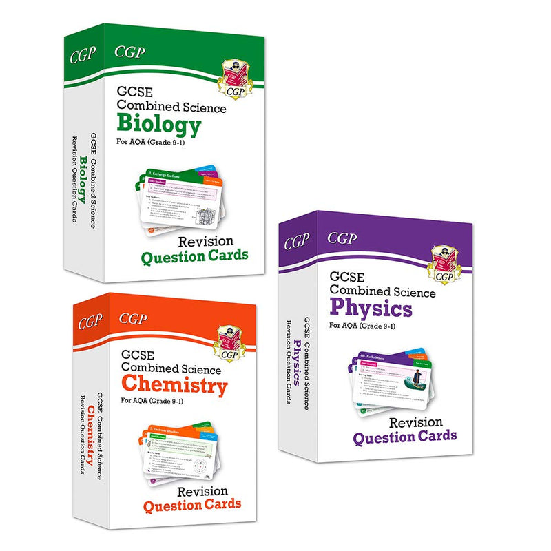 GCSE 9-1 Combined Science 3-book collection set by CGP Books, non-fiction paperback textbooks