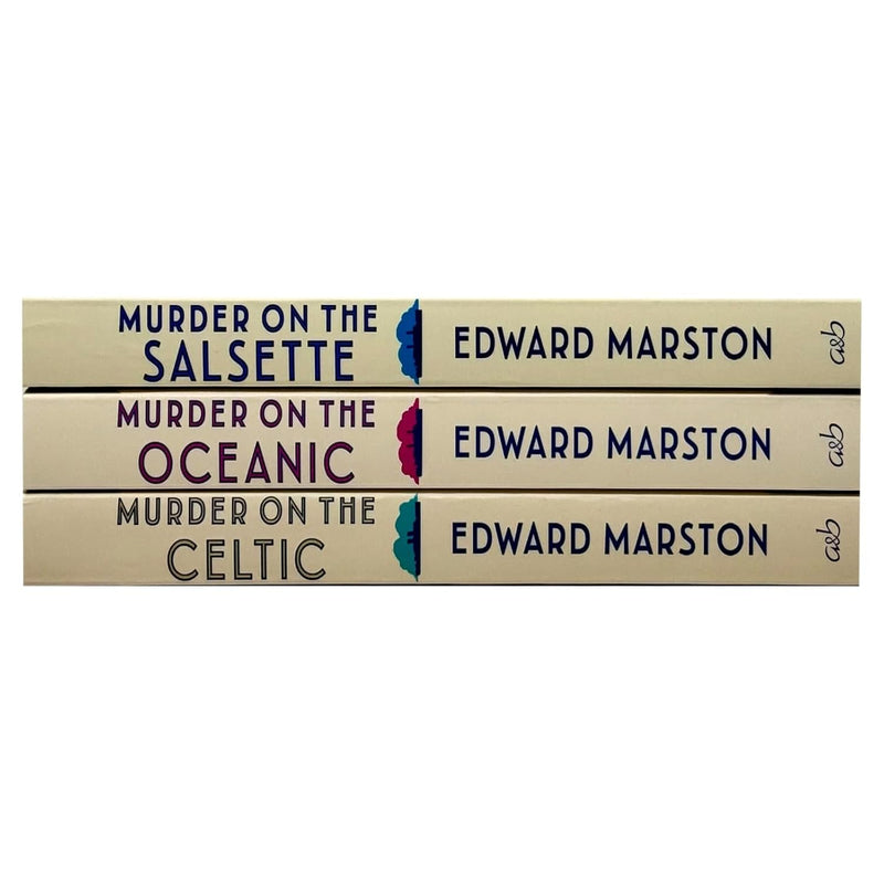 Three-book collection set of Ocean Liner Mysteries Series 6-8 by Edward Marston, fiction books by Allison & Busby Ltd.