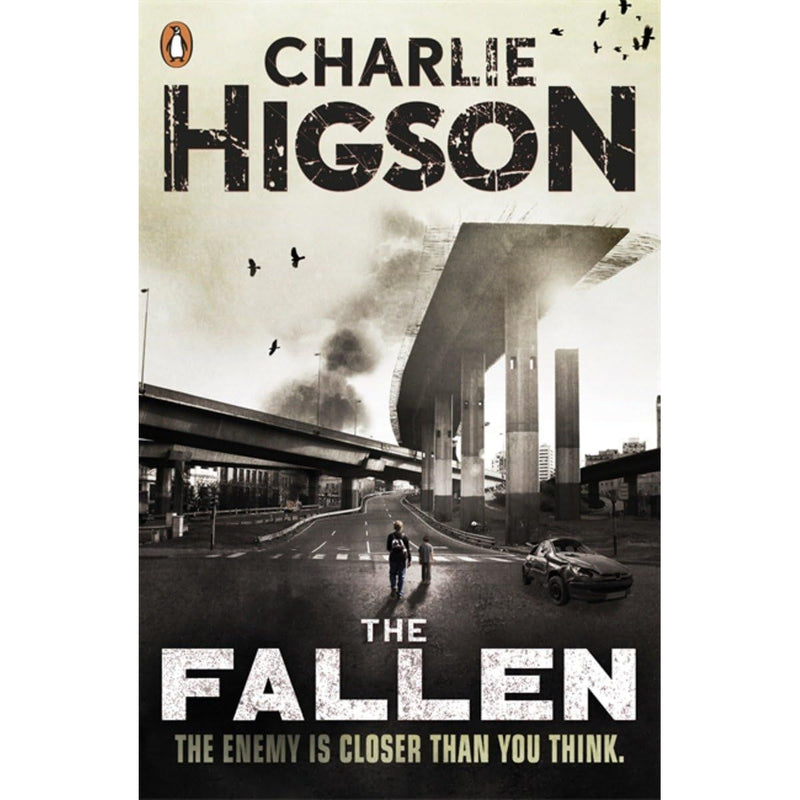Set of eight paperback fiction books by Charlie Higson, The Enemy and King Zero collection, published by Penguin Ltd.