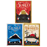 The Scarlet Revolution Series 3 Books Collection Set by Genevieve Cogman (Scarlet, Elusive, Damned) - The Book Bundle