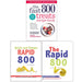 The Fast 800 Treats Recipe Book, Quick and Simple Rapid 800 Cookbook & The Rapid 800 Cookbook 3 Books Collection Set - The Book Bundle