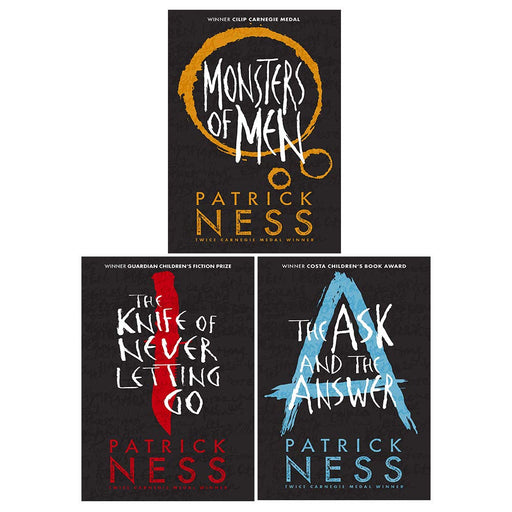 Patrick Ness Chaos Walking: A Trilogy Books Set collection ( The Knife of Never Letting Go; The Ask and the Answer; Monsters of Men) - The Book Bundle