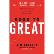 Good to Great and Stop Thinking Start Living book set by Jim Collins and Richard Carlson, featuring two paperback non-fiction business guides.