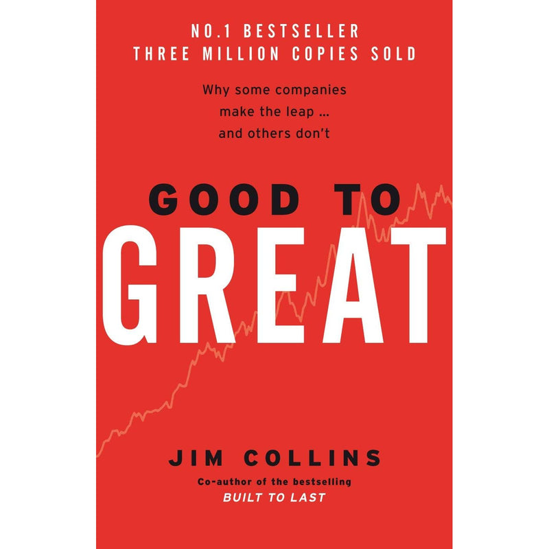 Good to Great and Stop Thinking Start Living book set by Jim Collins and Richard Carlson, featuring two paperback non-fiction business guides.