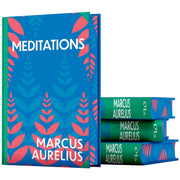 Meditations book by Marcus Aurelius, Wilco Classics Sprayed Edge Premium edition, featuring a hardcover with elegant design.