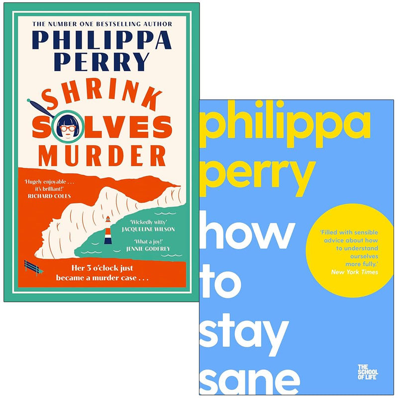 Shrink Solves Murder & How to Stay Sane 2 Books Collection Set by Philippa Perry - Non Fiction - Mixed Format