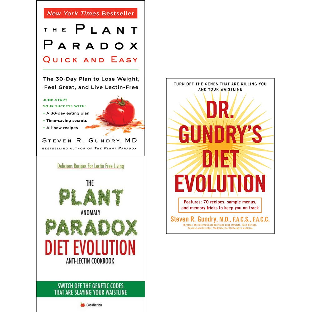 the plant paradox Dr Gundry Diet Evolution, Plant Paradox Quick and Easy, Plant Anomaly — The  Book Bundle