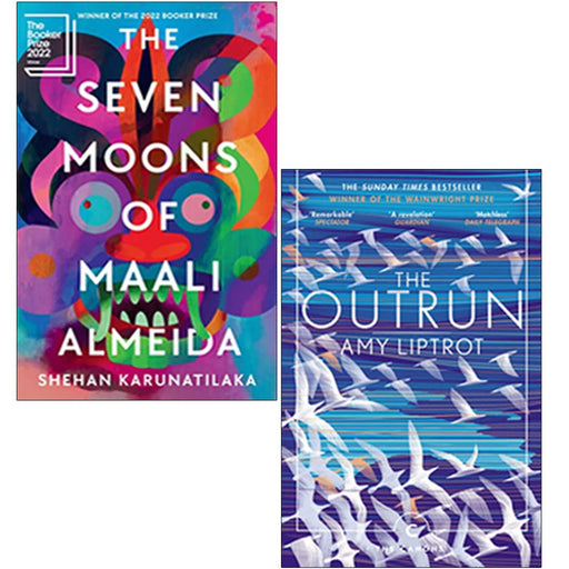 The Seven Moons of Maali Almeida [Hardcover] By Shehan Karunatilaka and The Outrun By Amy Liptrot 2 Books Collection Set - The Book Bundle