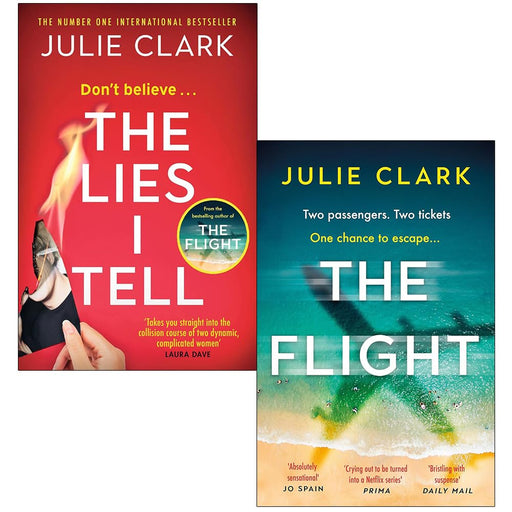 Julie Clark 2 Books Collection Set (The Lies I Tell and The Flight) - The Book Bundle