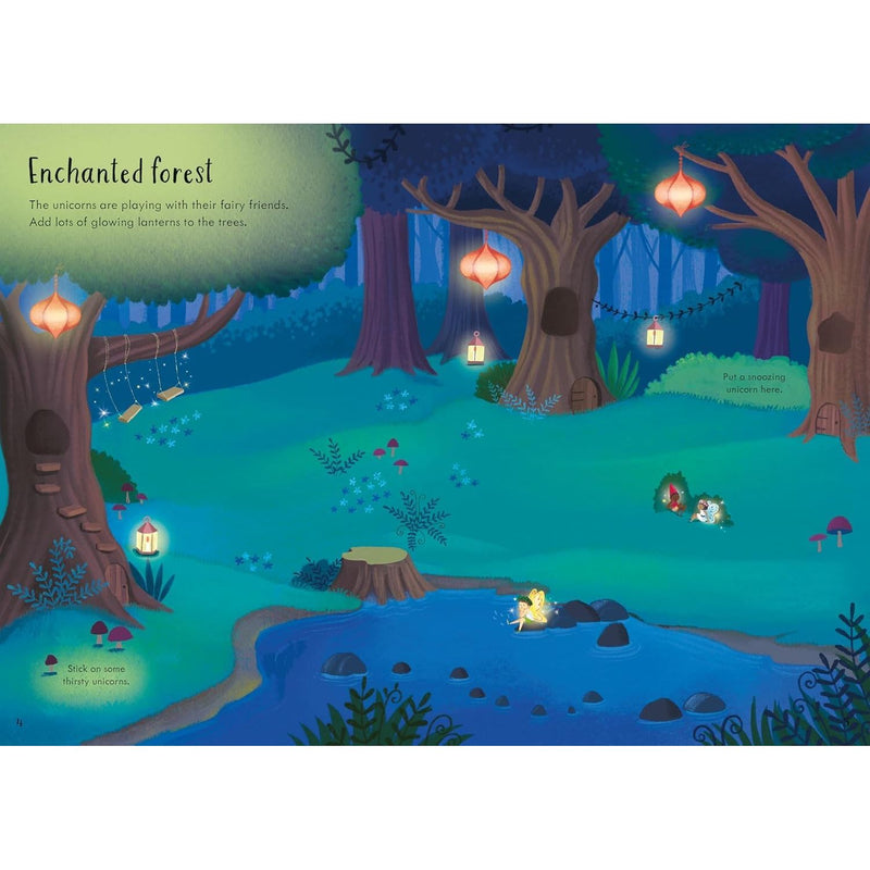 Usborne Sparkly Stickers 5 Books Collection Set (Sparkly Summer, Fairies, Unicorns, Princesses and Sparkly Sticker) - The Book Bundle