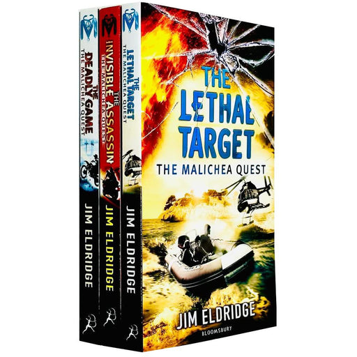 Jim Eldridge The Malichea Quest Collection 3 Books Set (The Lethal Targe) - The Book Bundle