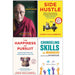 Side Hustle, The Happiness of Pursuit, The Art of Happiness & Counseling Skills For Managers 4 Books Collection Set - The Book Bundle