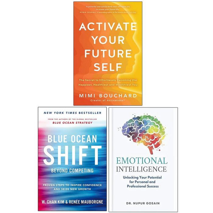 Blue Ocean Shift, Activate Your Future Self and Emotional Intelligence 3 Books Collection Set - The Book Bundle