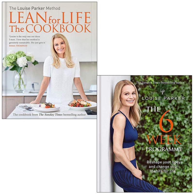 The Louise Parker Method Lean for Life The Cookbook & The 6 Week Programme By Louise Parker 2 Books Collection Set - The Book Bundle