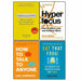 Indistractable, Hyperfocus, How to Talk & Eat That Frog! 4 Books Collection Set - The Book Bundle