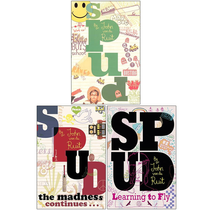 Spud Series 3 Books Collection Set By John van de Ruit (Spud, Spud - The Madness Continues & Spud - Learning to Fly) - The Book Bundle