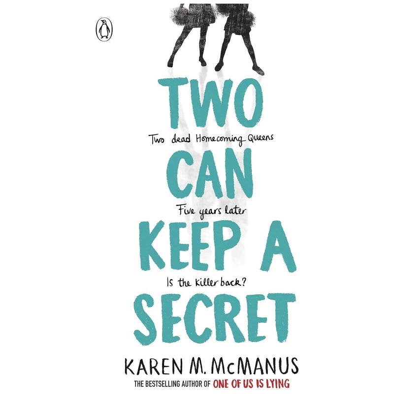 Set of five Karen M McManus books including One of Us Is Lying and One of Us Is Next, published by Penguin Books.