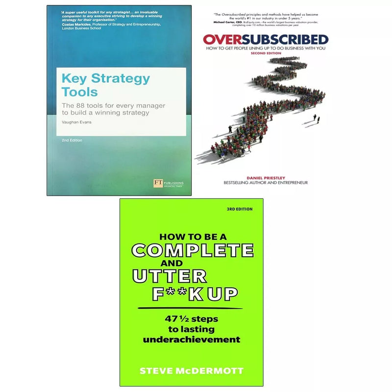 Oversubscribed, Key Strategy Tools, How to be Complete Utter 3 Books Set - The Book Bundle